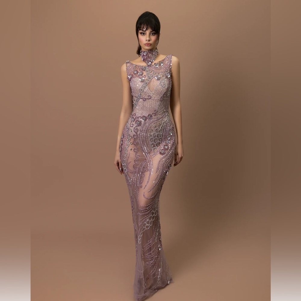 Elegant Purple Maxi Dress - has lining!